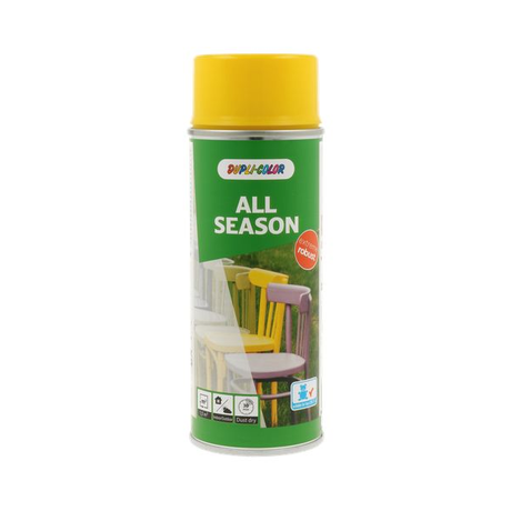 Dupli-color spuitlak ral-1021 - all season 400 ml koolzaadgeel, glans