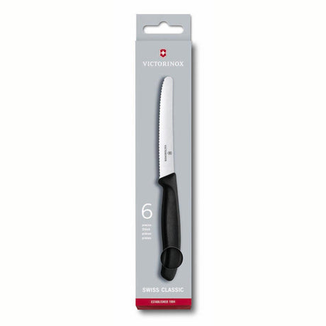 Victorinox bordknive takket pakke med 6 stk.