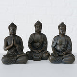 Boltze home Buddha statue h10cm syntetisk harpiks