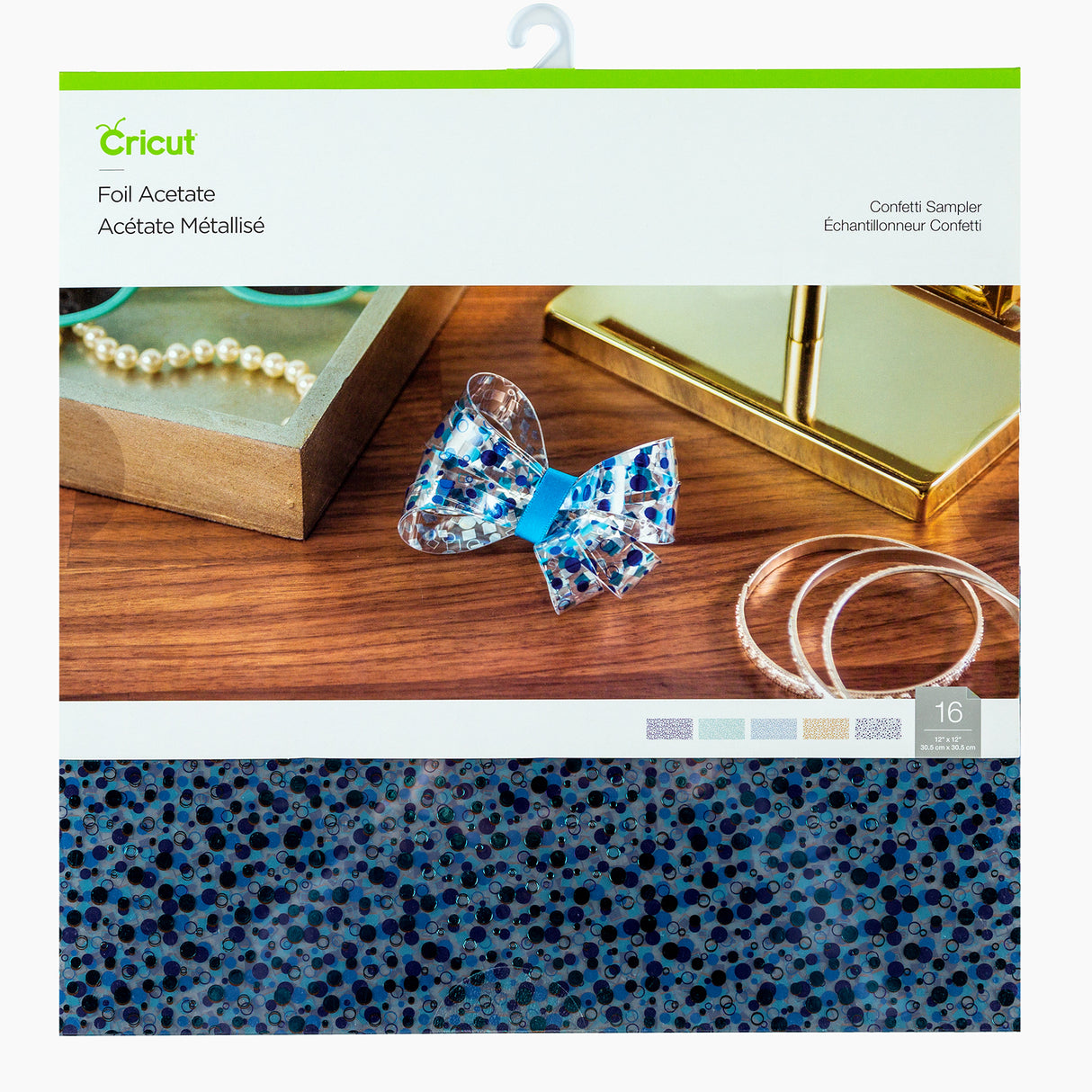 Cricut • folie acetat sampler konfetti