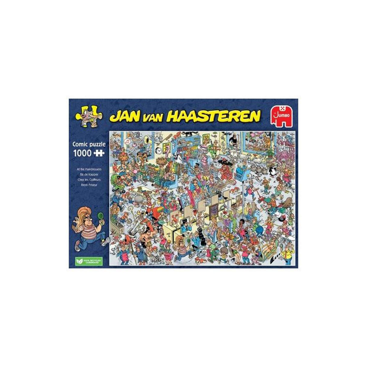 Jumbo Jan van Haasteren puslespil hos frisøren 1000 stk
