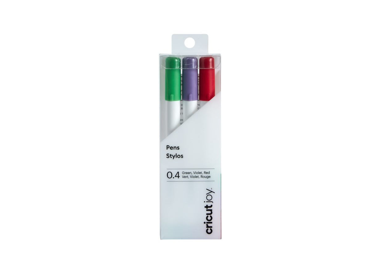 Cricut joy • fint punkt pensæt 3-pak 0,4 (rød, grøn, violet)