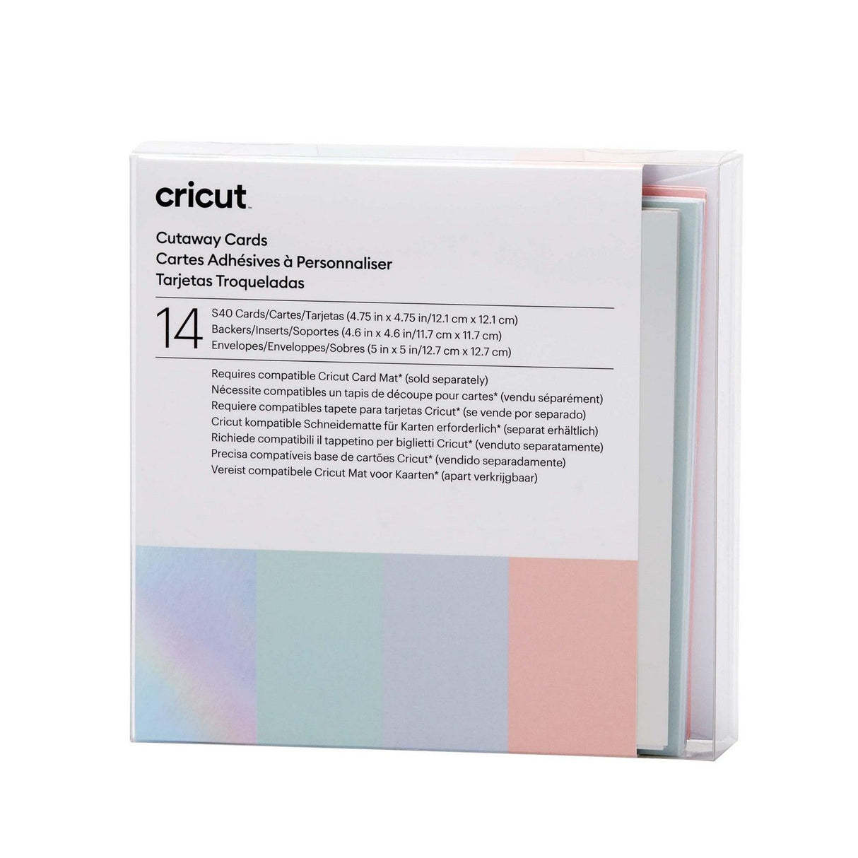 Cricut • cutaway-kort pastel s40