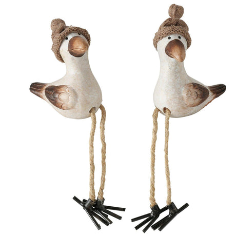 Boltze hjemmefigur simon måge 22cm dinglende ben