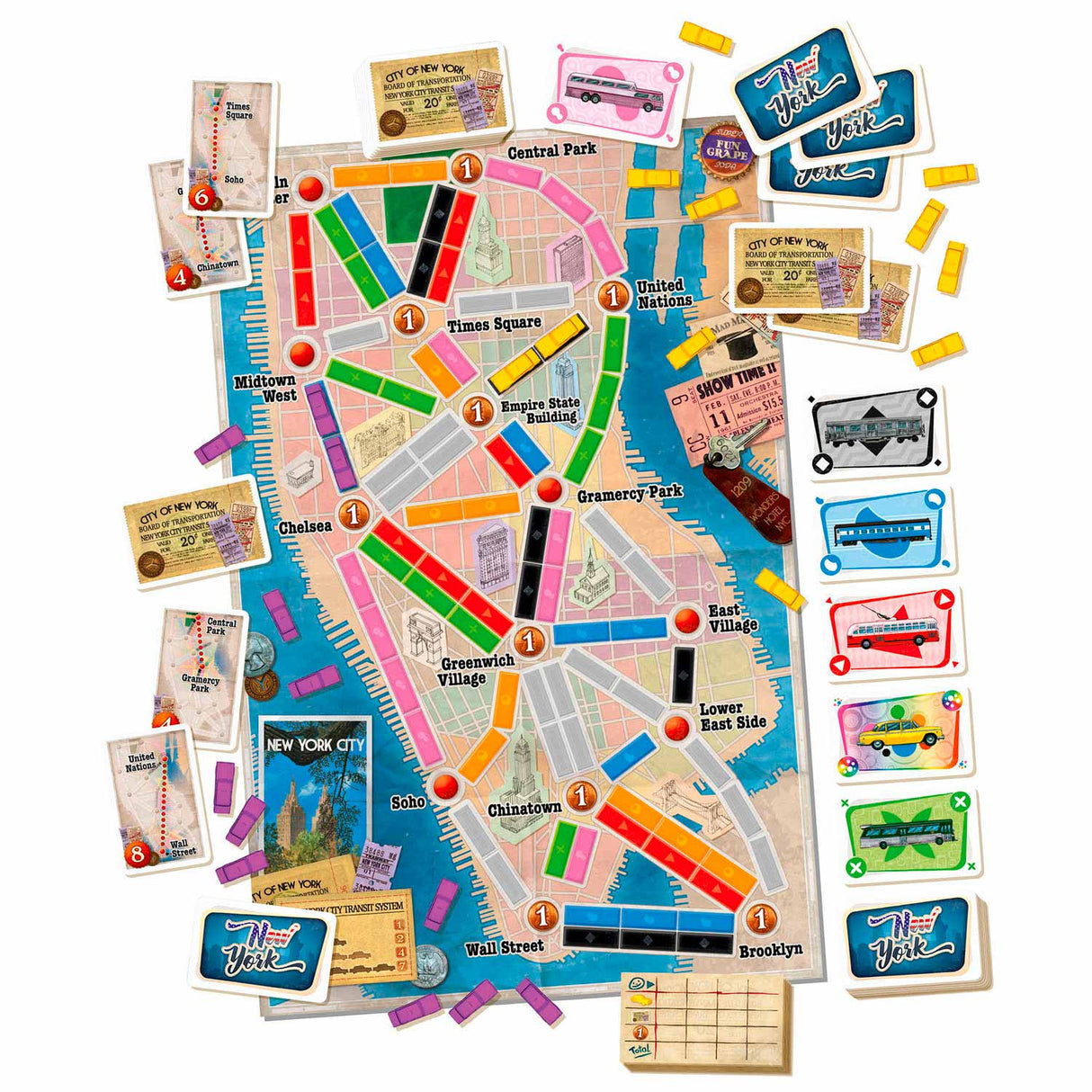 Days of wonder billet til at ride new york brætspil