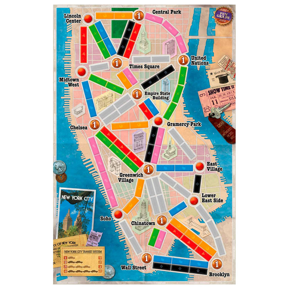 Days of wonder billet til at ride new york brætspil
