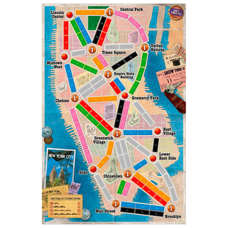 Days of wonder billet til at ride new york brætspil