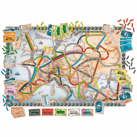 Taktikbillet til at ride på brætspil i Europa