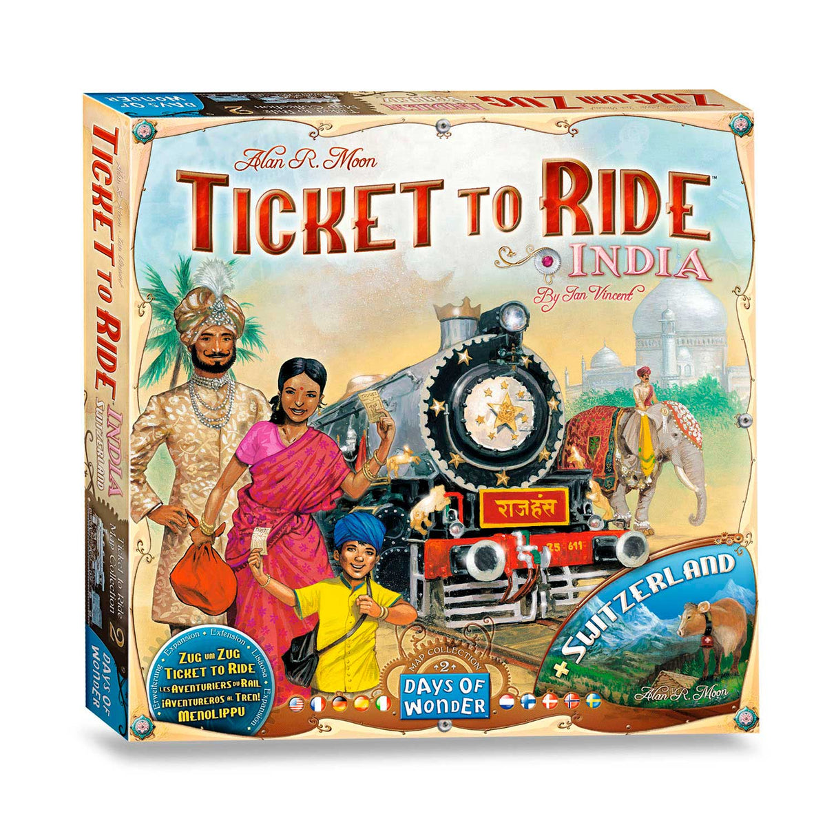 Asmodee billet til at ride Indien brætspil