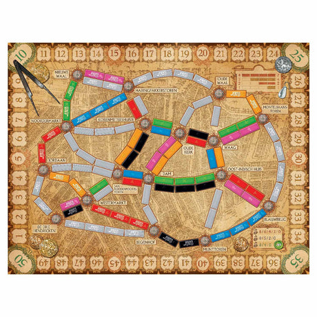 Days of Wonder Ticket to Ride Amsterdam – hollandsk brætspil for 2 til 4 spillere - hurtigt strategispil fra 8 år - spil i 1600-tallets Amsterdam