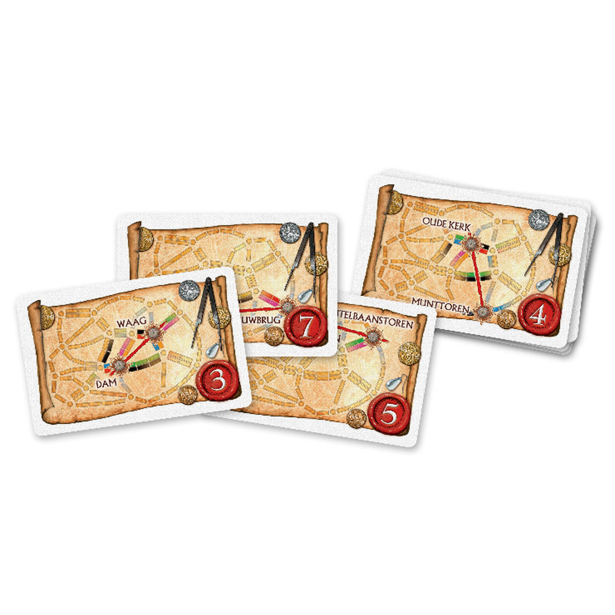 Days of Wonder Ticket to Ride Amsterdam – hollandsk brætspil for 2 til 4 spillere - hurtigt strategispil fra 8 år - spil i 1600-tallets Amsterdam