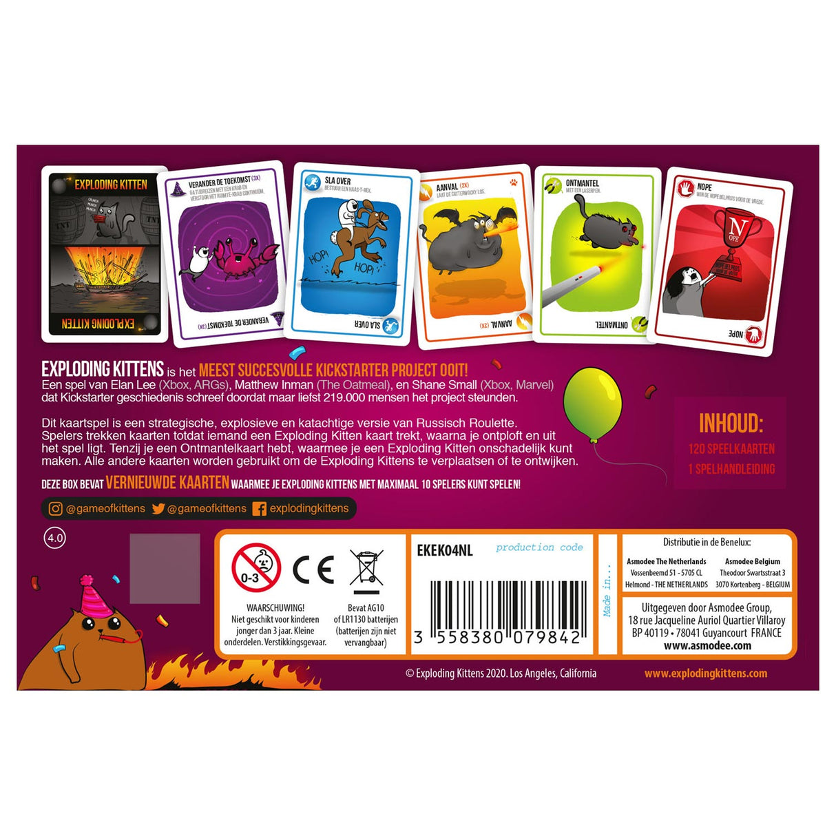 ASMODEE Exploding Kittens Party Pack NL
