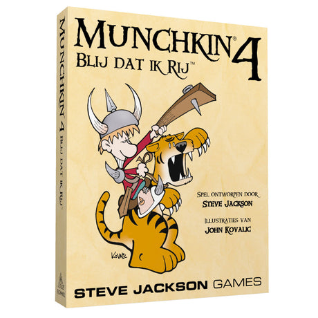 Steve jackson spil munchkin 4 glad i ride - kortspilsudvidelse - 12+ år