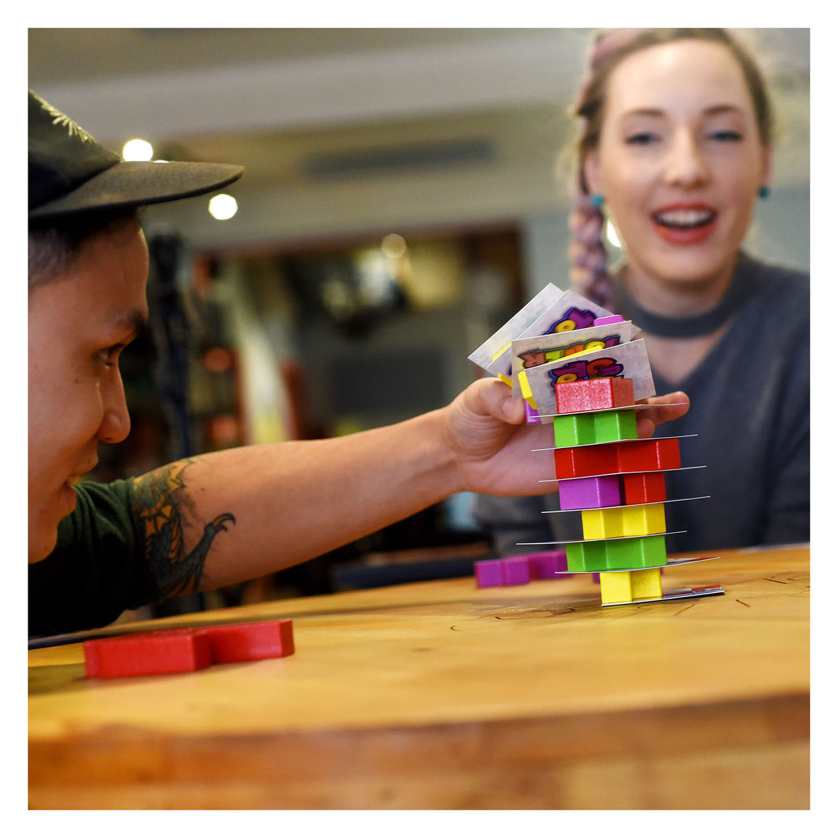 Asmodee træ skøre tårn stabling tårn
