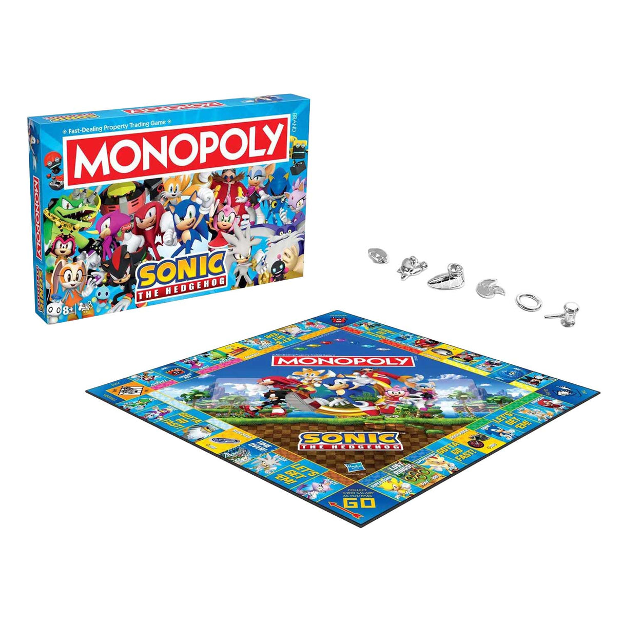 Vindertræk monopol - brætspil - sonic - engelsk