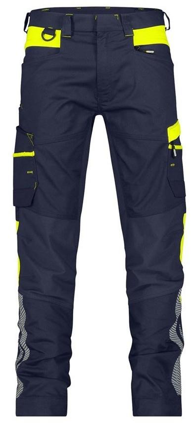 Dassy bukser hong kong p k 245gr natblå fluorescerende gul 56