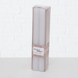 Boltze hjemmemiddagslys melia hvid 4-delt hvid h 20cm dia 2cm
