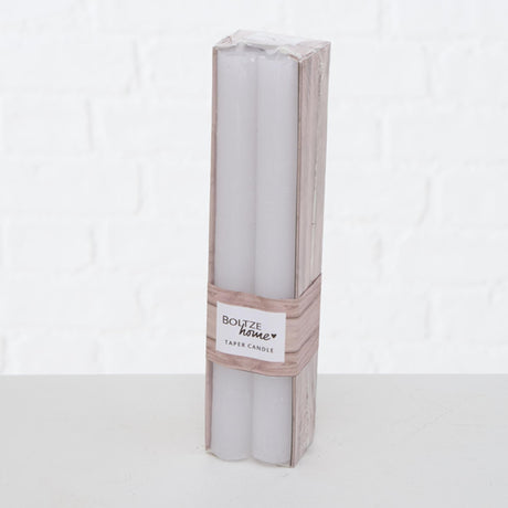 Boltze hjemmemiddagslys melia hvid 4-delt hvid h 20cm dia 2cm