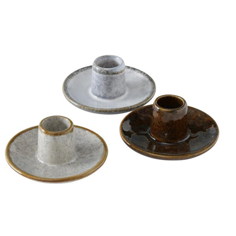 Boltze home lysestage h6cm dia 9cm porcelæn malinka (ekskl. stearinlys)