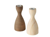 Boltze home lysestage træ h17cm naturlig brun