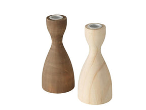 Boltze home lysestage træ h17cm naturlig brun