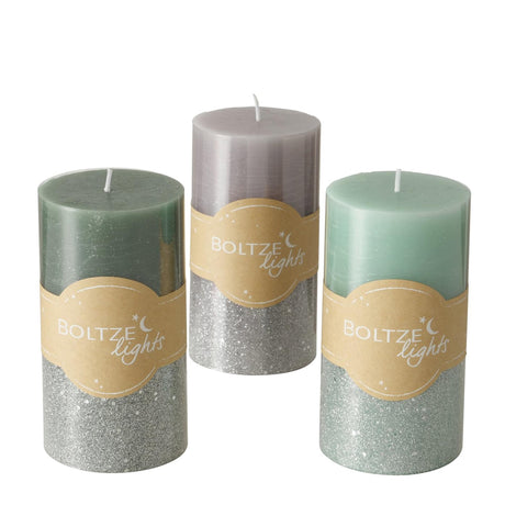 Boltze boligsøjlelys mariza ø7xh13cm, grå