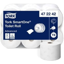 Toiletpapir tork smart one hvid 6 stk