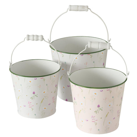 Boltze home spand daysa 3-delt sæt h12 13 14cm hvid