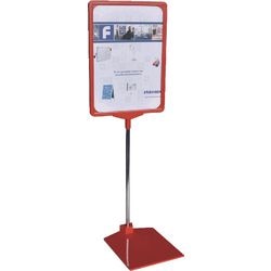 Displaystativ franken psm a4 01 rød 1 stk