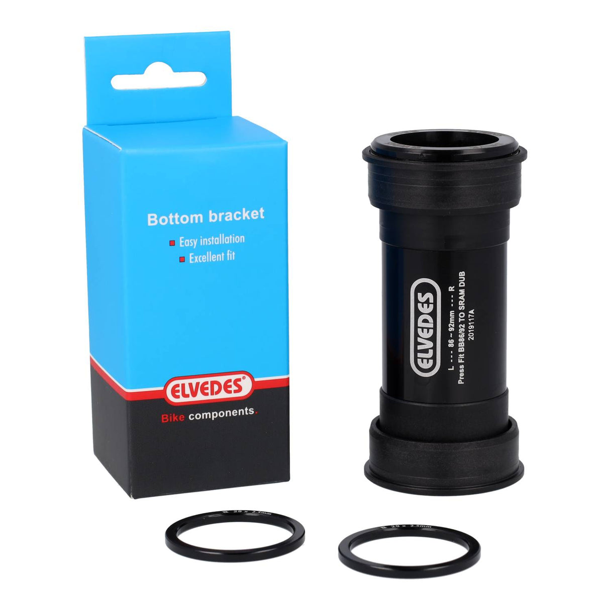 Ploadet Elvedes til SRAM Dub Press Fitt B86 92 Ø41MM