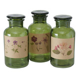 Boltze hjemmeapotek flaske glas drya ã˜10xh22cm grøn