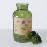 Boltze hjemmeapotek flaske glas drya ã˜10xh22cm grøn