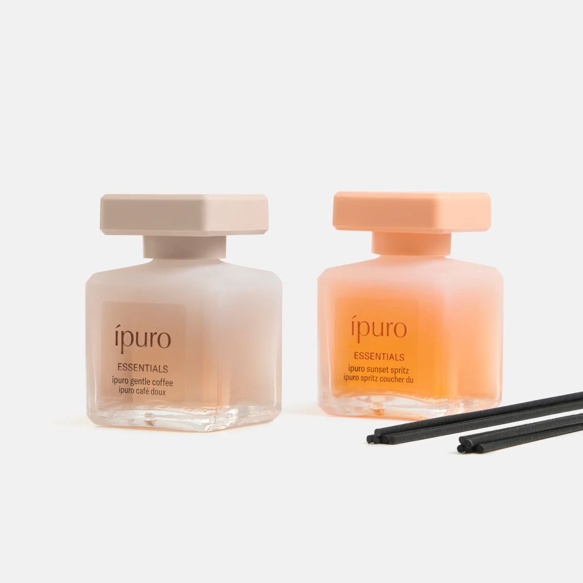 Ipuro duft diffuser sæt blid kaffe solnedgang spritz 2x50ml