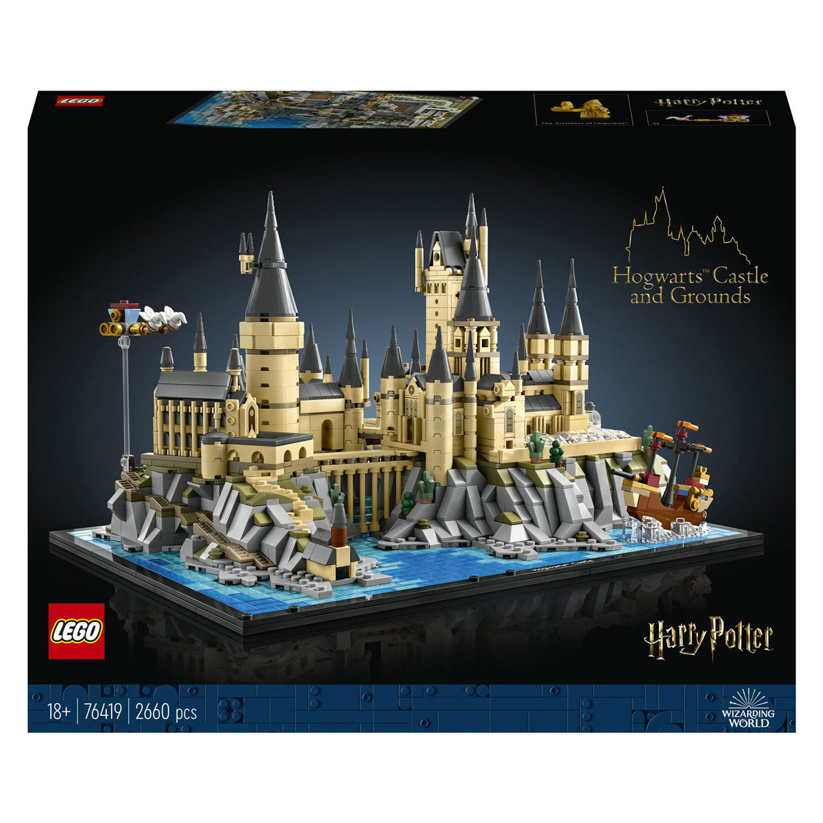 Lego harry potter hogwarts slot og grund stort sæt til voksne - 76419