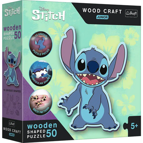Disney trefl træ lilo stitch junior puslespil af - 50 brikker