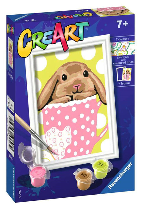 Ravensburger Creart Maleri på nummer - Konijntje Beker