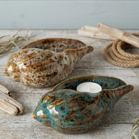 Boltze home deco schelp alyssa porselein 14x8x5,5cm