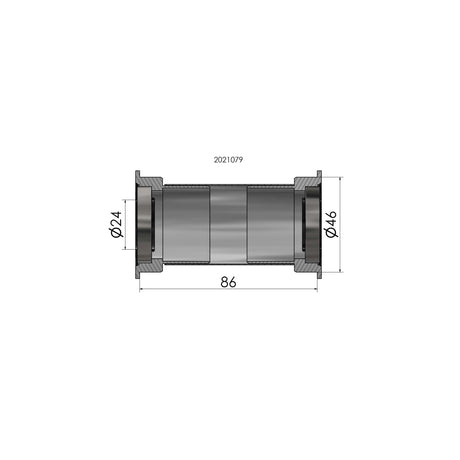 Elvedes bundbeslag adapter Press Fit B386 Shimano 24mm