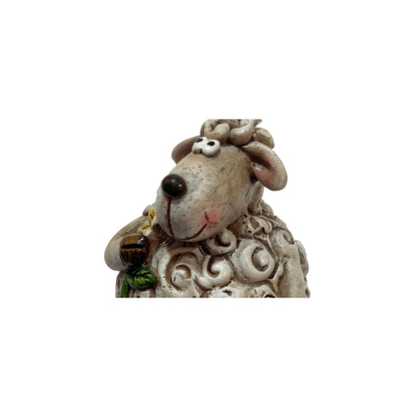 Funny schaap met bungelbeentjes 13cm