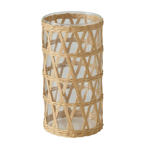 Boltze home vase favro glas søgræs ø11xh20cm