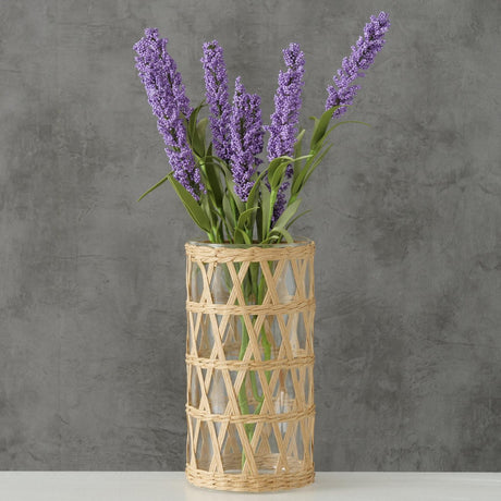 Boltze home vase favro glas søgræs ø11xh20cm