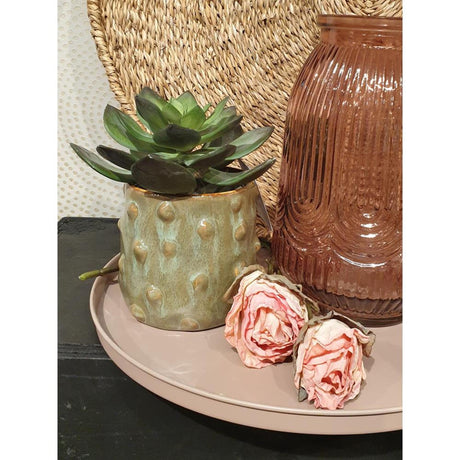 HBx naturlig levende dekorativ gren rose 45cm rød
