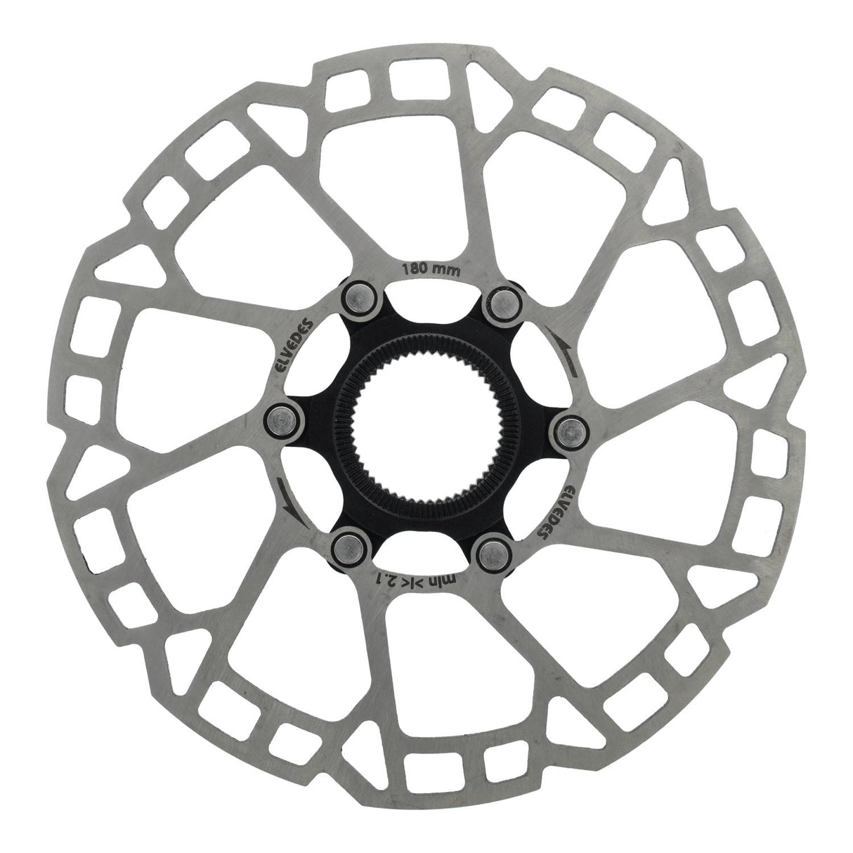 Elvedes bremseskive 180mm centerlås 2,3mm