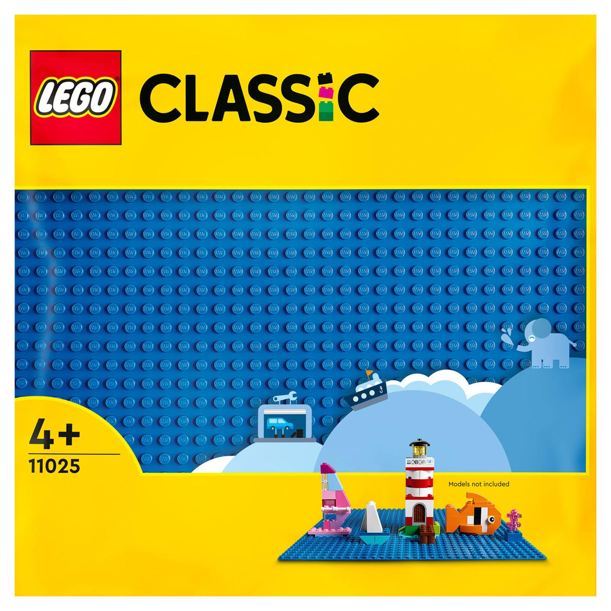 Lego klassisk blå byggeplade - 11025