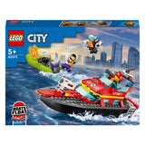 Lego city redningsbåd brandlegetøj til børn - 60373
