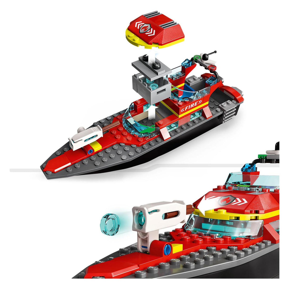 Lego city redningsbåd brandlegetøj til børn - 60373