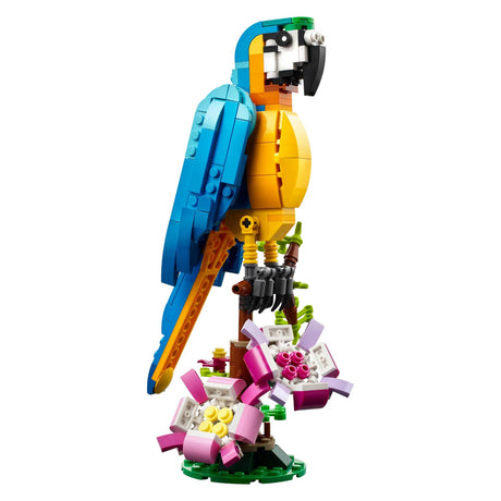Lego creator 3i1 eksotisk papegøje - frø - fiskedyr legetøjssæt til børn - 31136