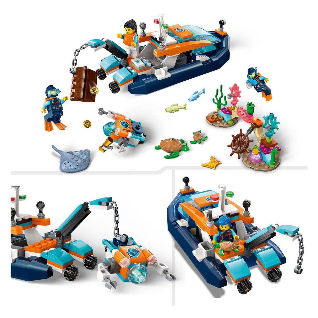 LEGO LEGO CITY 60377 RECONNAISSANCE Diving Boat