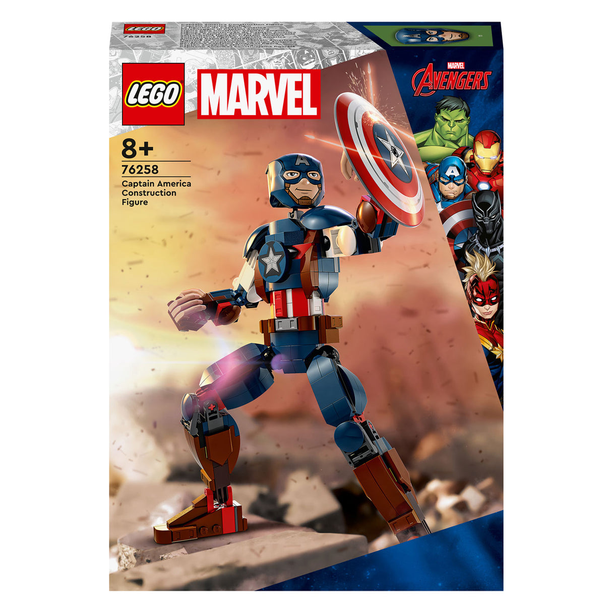 Lego super heroes 76258 kaptajn amerika konstruktionsfigur