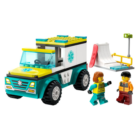 Lego city ambulance og snowboarder - 60403